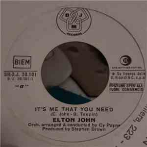 Elton John - It's Me That You Need download free