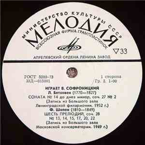 L. Beethoven, F. Chopin - Vladimir Sofronitsky - Sofronitsky Plays download mp3 flac