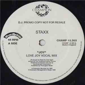 Staxx - Joy download free Staxx - Joy download mp3 flac