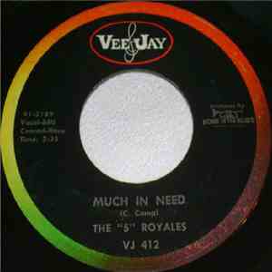 The 5 Royales - Much In Need / They Don't Know download free